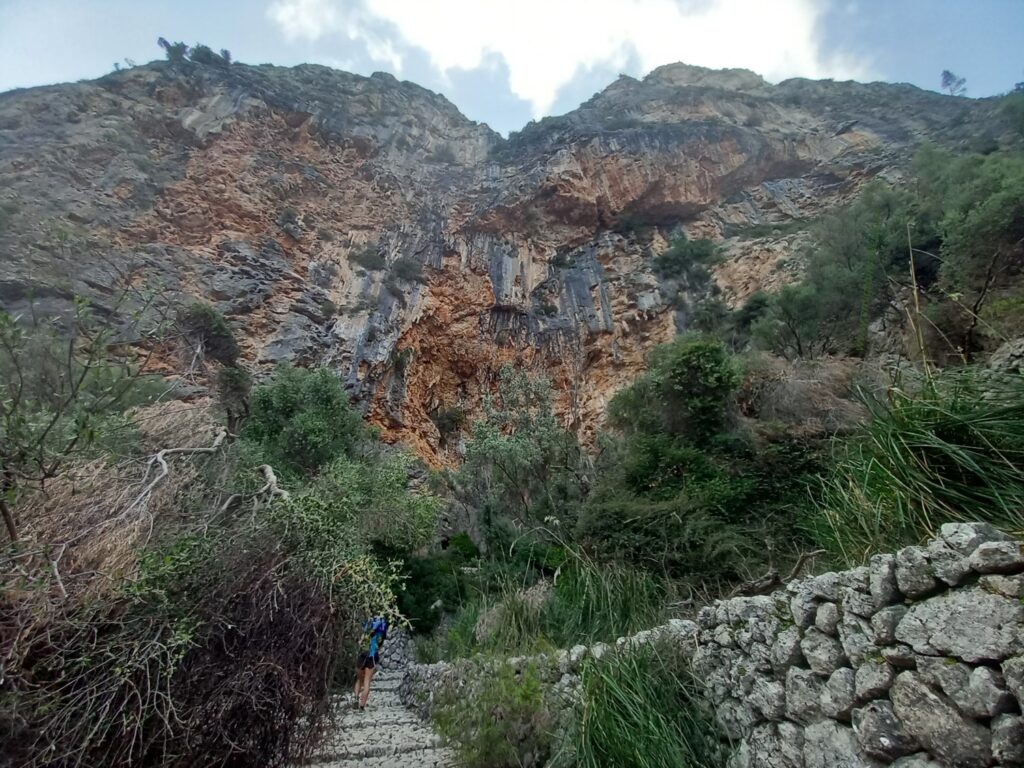 GR221-Passage along the Barranc de Biniaraix (photo3)