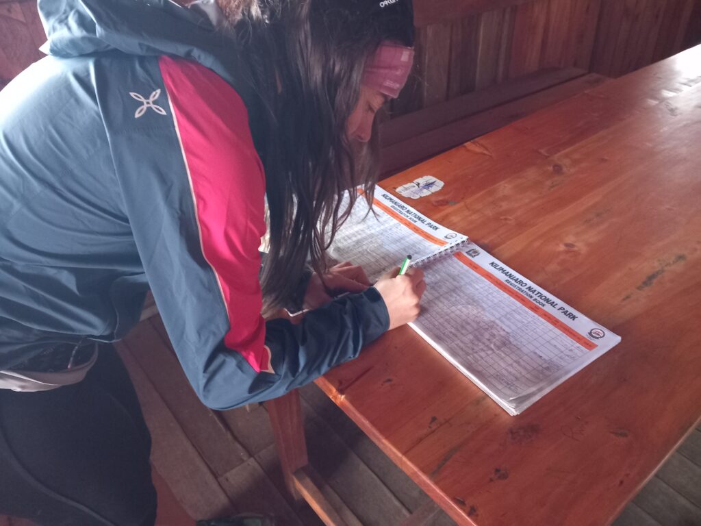 Kilimanjaro Trekking: registration at Shira Cave Camp