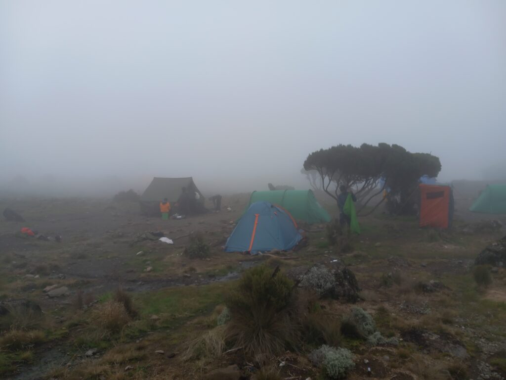 Kilimanjaro Trekking: after lunch at Shira Cave Camp